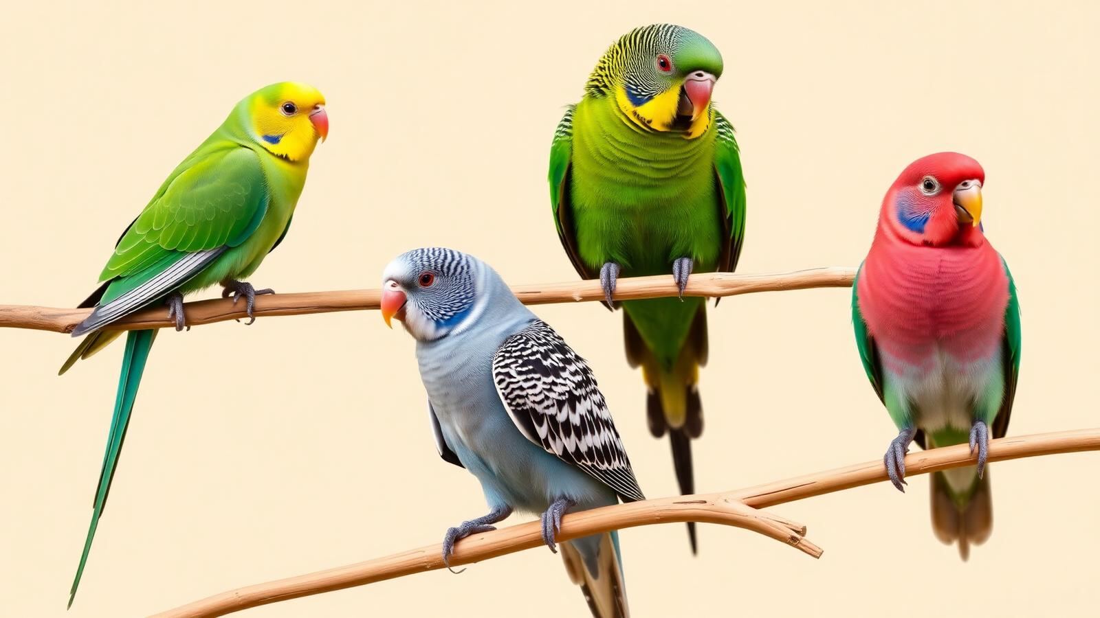 Types of Parakeets: 12 Popular Species Compared (Budgie, Indian Ringneck, Monk & More)